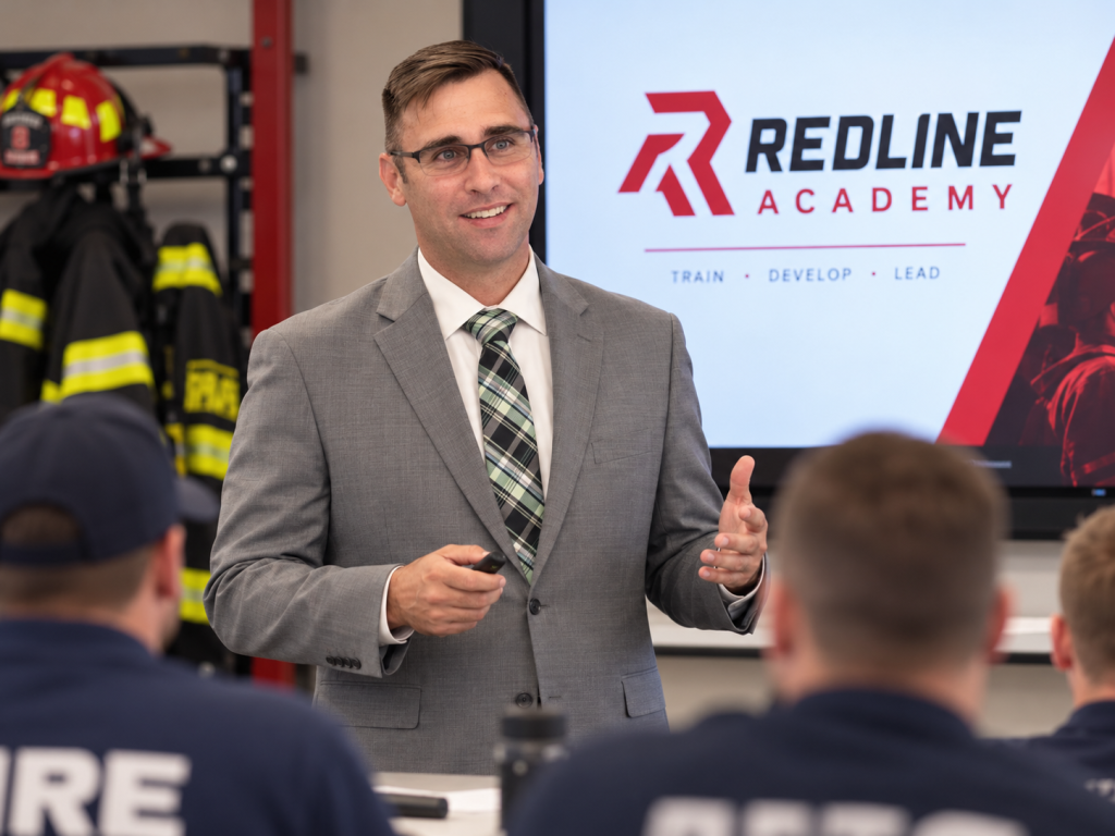 Founder Danny Garner training a set of firefighters